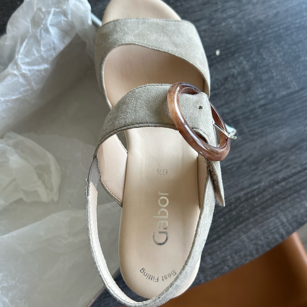 Gabor Sandals with Buckle Accent
